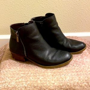 Black booties - low profile